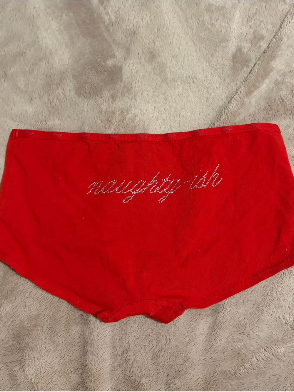 Victoria's Secret Red Cotton Boyshorts